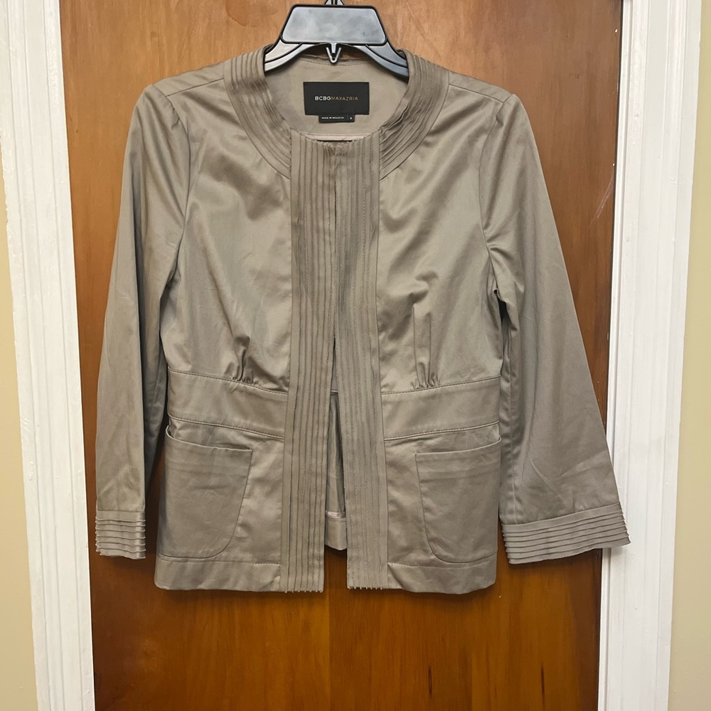 BCBG. Beige Women’s‎ Jacket by Nordstrom S